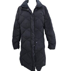 The North Face Black Down 550 Puffer Long  Parka Winter Jacket Women Size Large